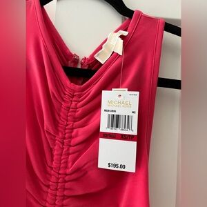 Michael Kors Fuchsia Ruched Dress
